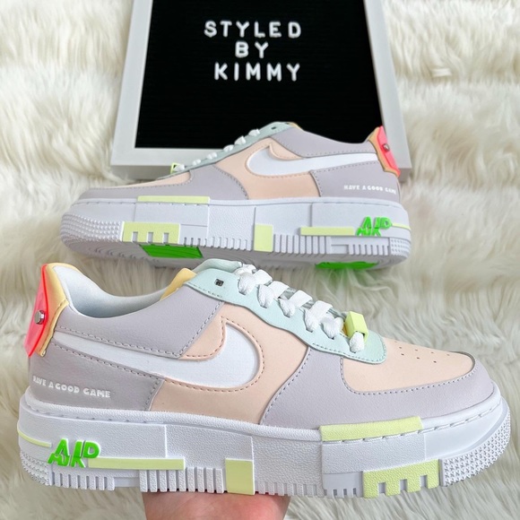 NIKE Air Force 1 Pixel Sneakers Shoes Shoe New Pastels - Picture 7 of 9